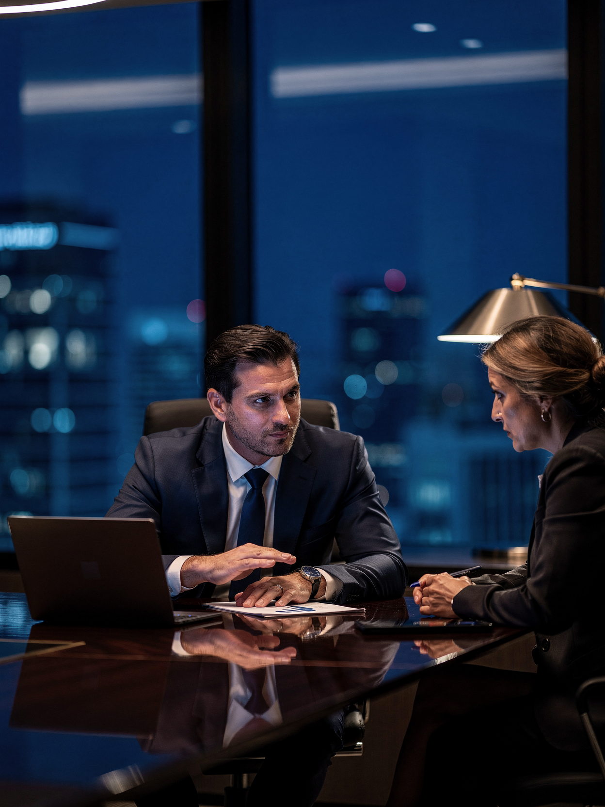 Consulente che incontra un cliente offrendo guida professionale